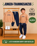 Jungen-Trainingsanzug „Lighthouse“ – Beige/Dunkelblau, 2-teilig