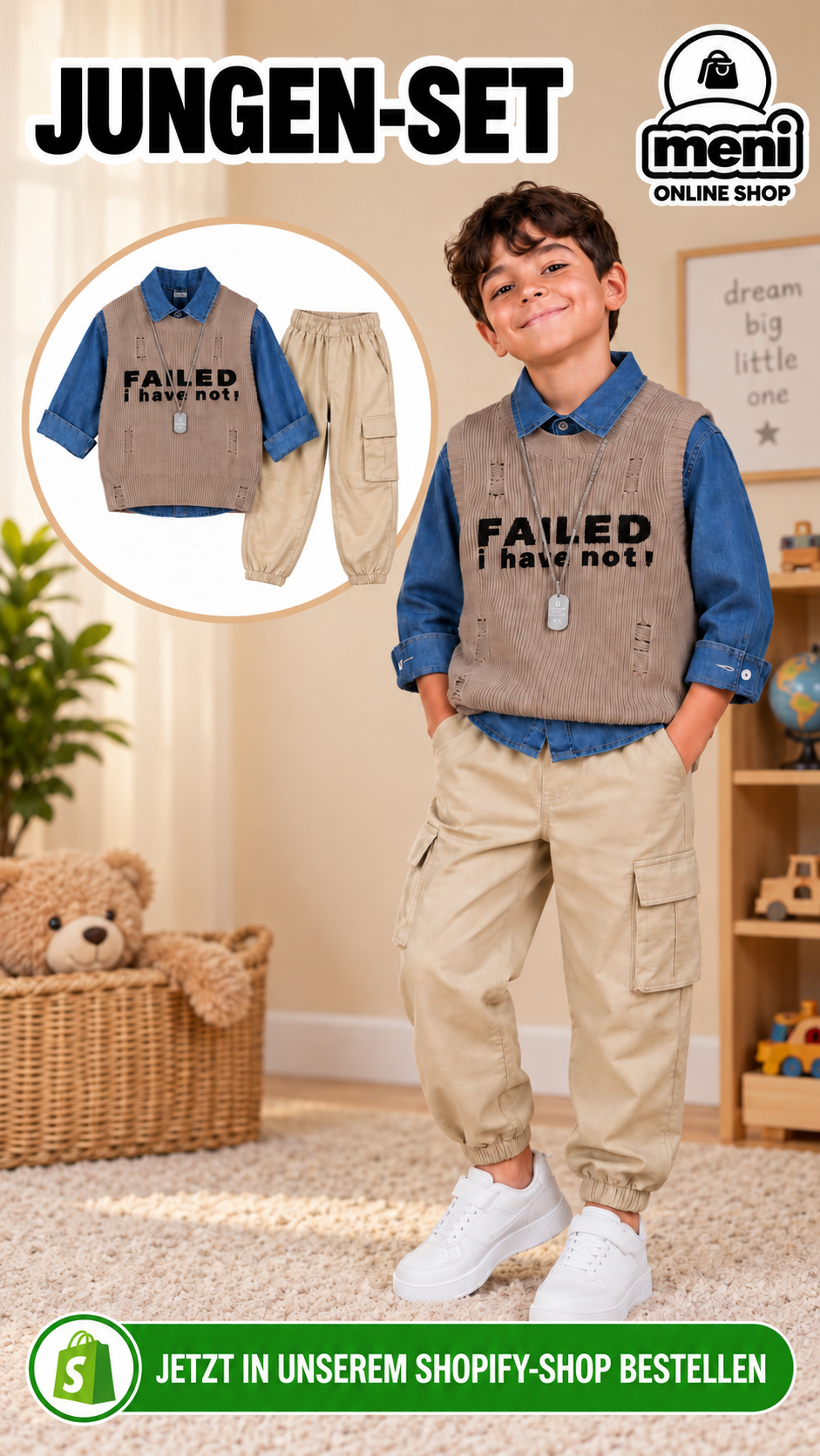 Jungen-Set „Failed“ – 3-teilig