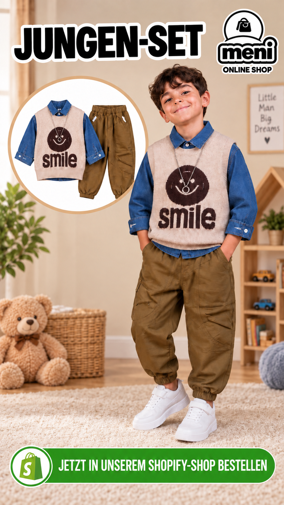 Jungen-Set „Smile“ – 3-teilig