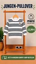 Jungen-Strickpullover mit Streifen
